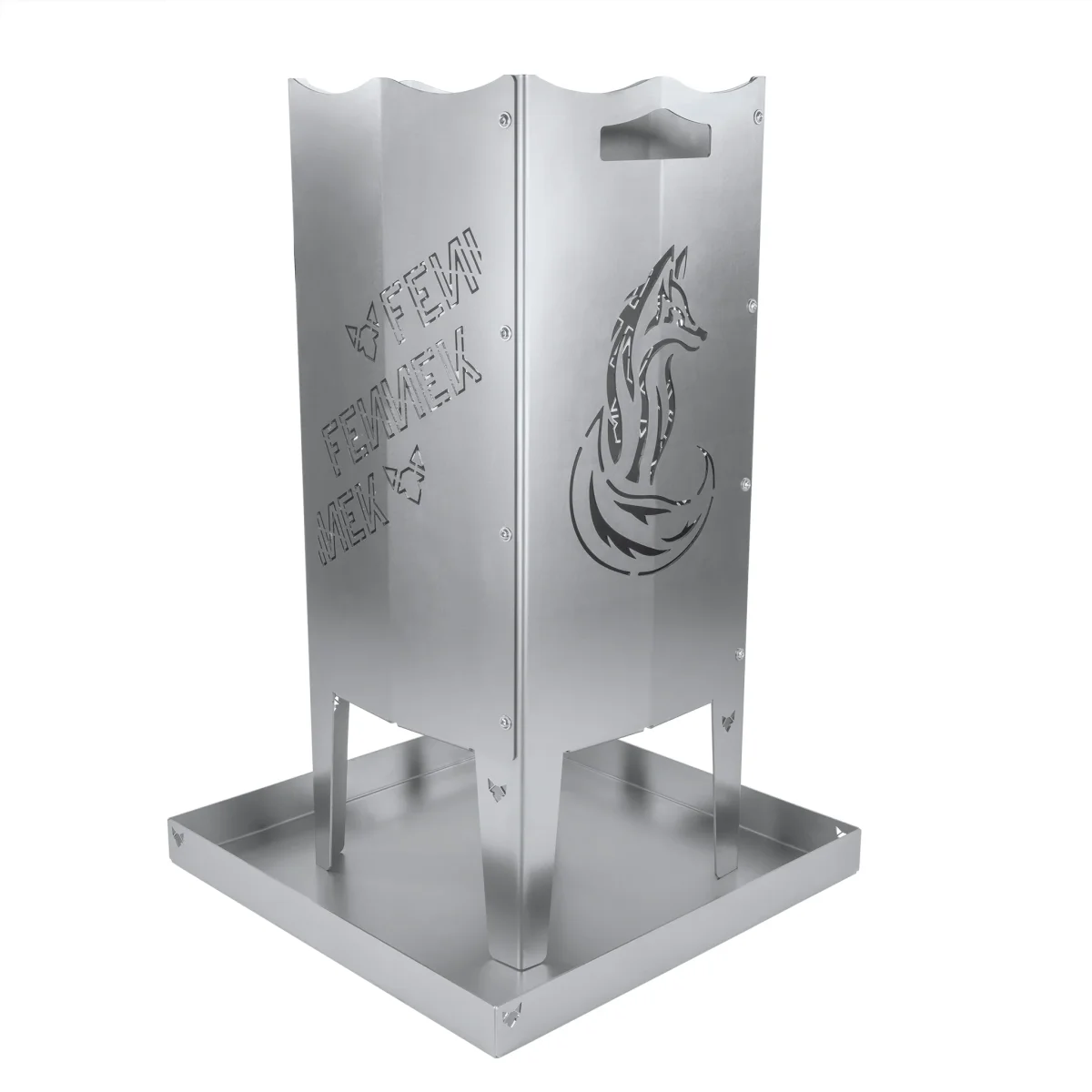 Aschewanne für Feuersäule aus Stahl – Bild 4